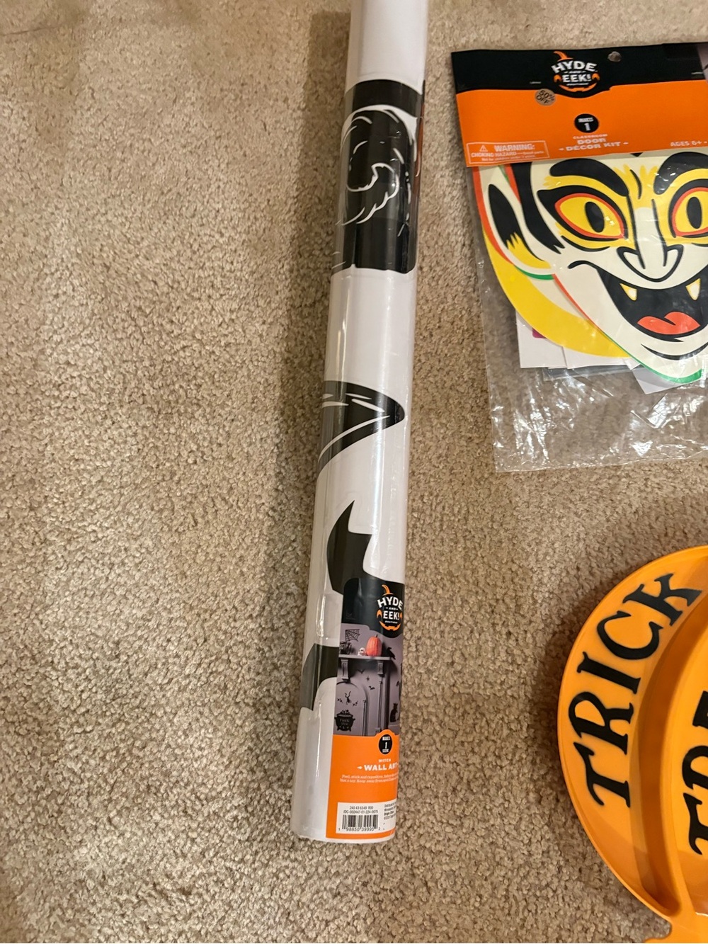 Target Halloween Wall Decal Roll in White and Black